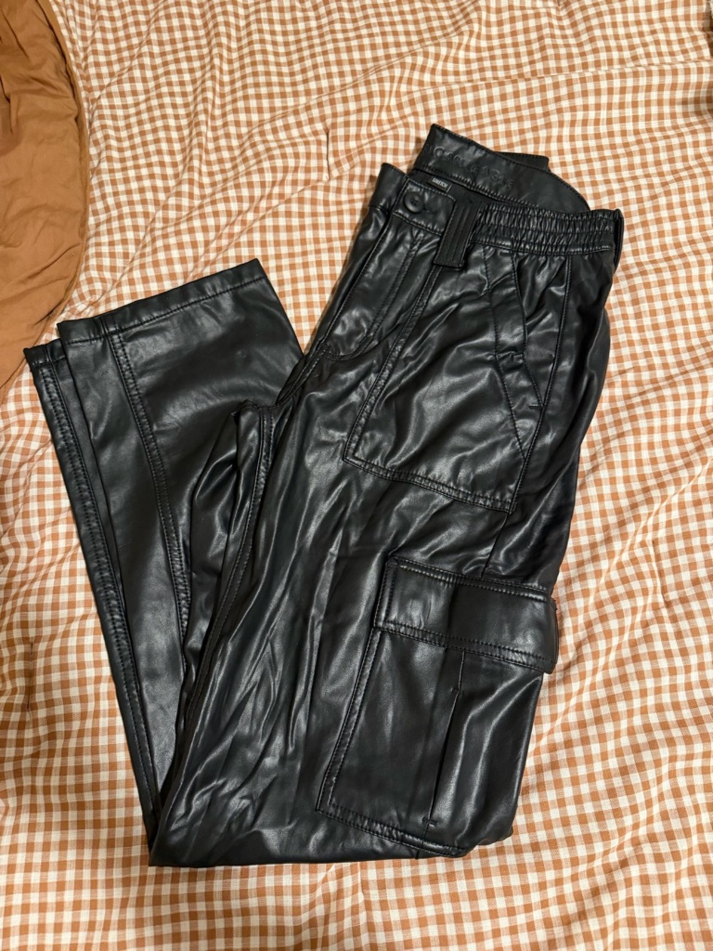 American Eagle Outfitters Black Faux Leather Pants